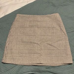 Wool mini skirt